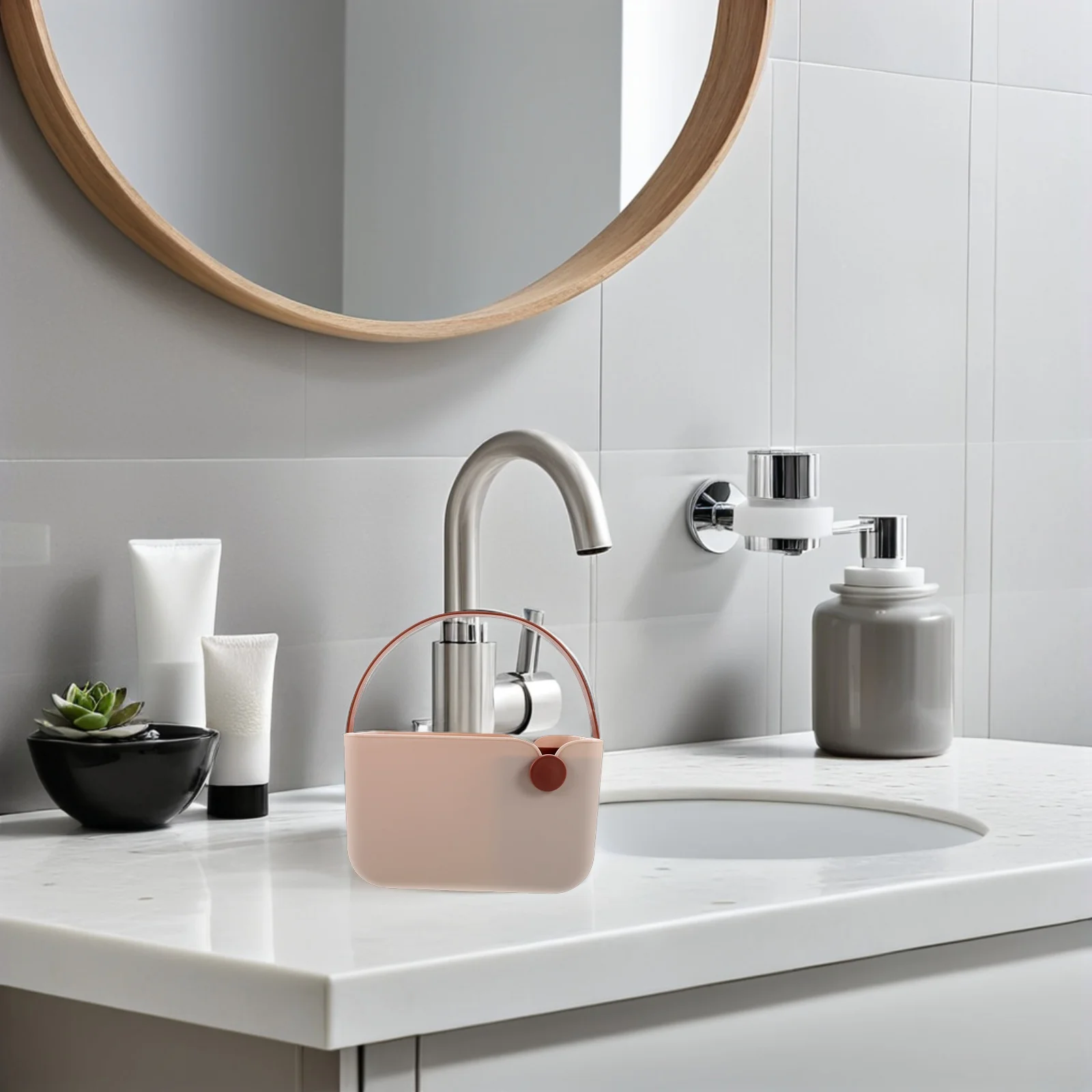 Bathroom Storage Basket Small Plastic Shower Organizer With Handle Portable Holder For Toiletries Kitchen
Bathroom Storage Basket Small Plastic Shower Organizer With Handle Portable Holder For Toiletries Kitchen
