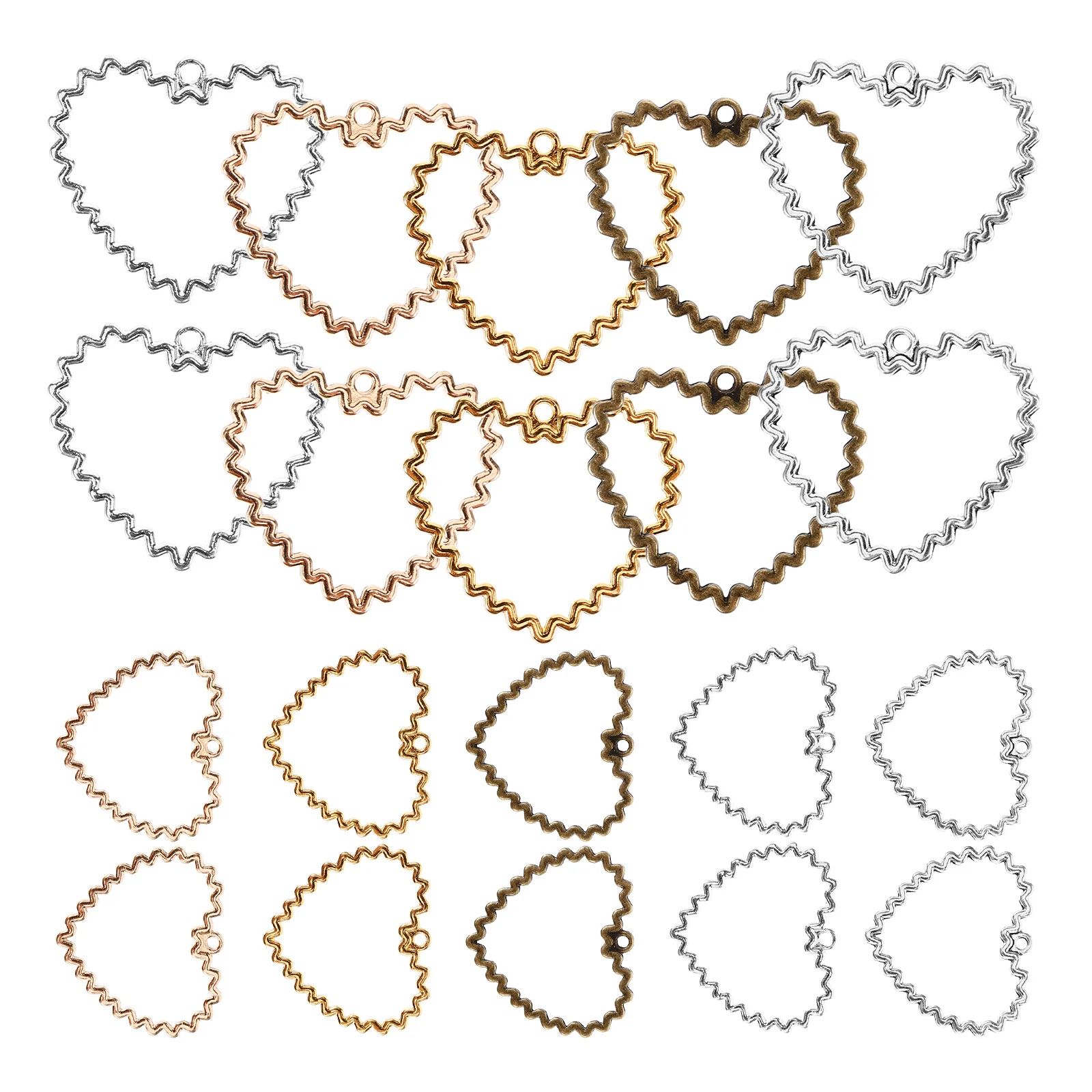 50pcs Heart Charms Alloy Pendants for Jewelry Making Bulk Necklace Bracelet Decorations Hanging Earrings Accessories
50pcs Heart Charms Alloy Pendants for Jewelry Making Bulk Necklace Bracelet Decorations Hanging Earrings Accessories