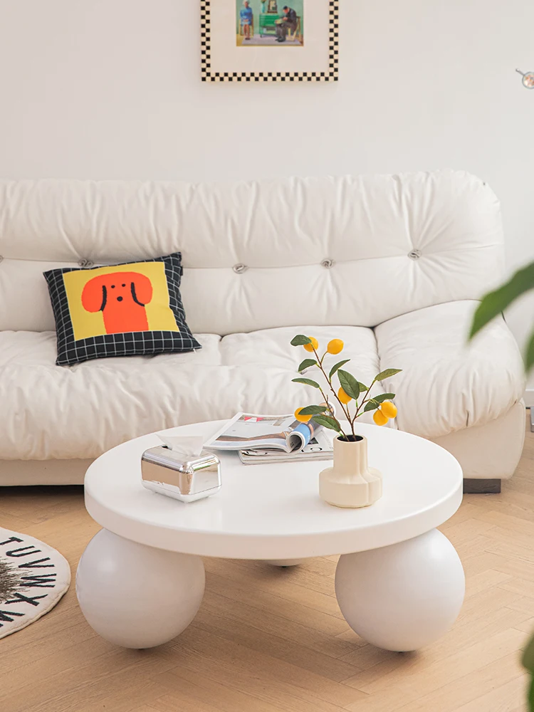 Black and white striped circular coffee table Nordic light luxury fashion home living room low table
Black and white striped circular coffee table Nordic light luxury fashion home living room low table
