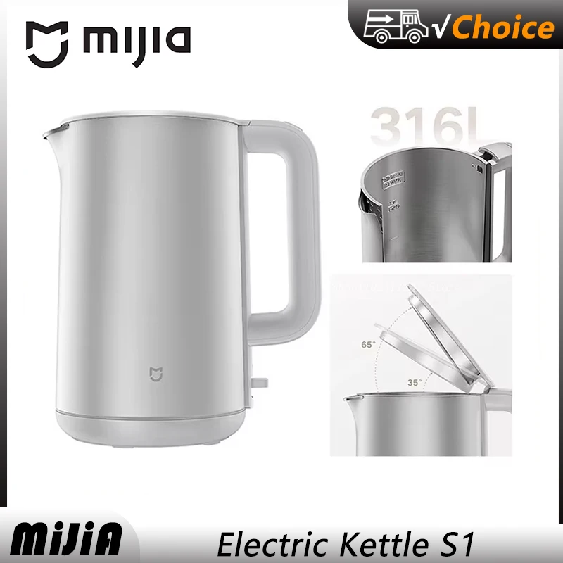 NEW Mijia Electric Kettle S1 Multi-layer Safety Protection 1800W High Power 220V Stainless Steel Liner 1.7L Capacity
NEW Mijia Electric Kettle S1 Multi-layer Safety Protection 1800W High Power 220V Stainless Steel Liner 1.7L Capacity