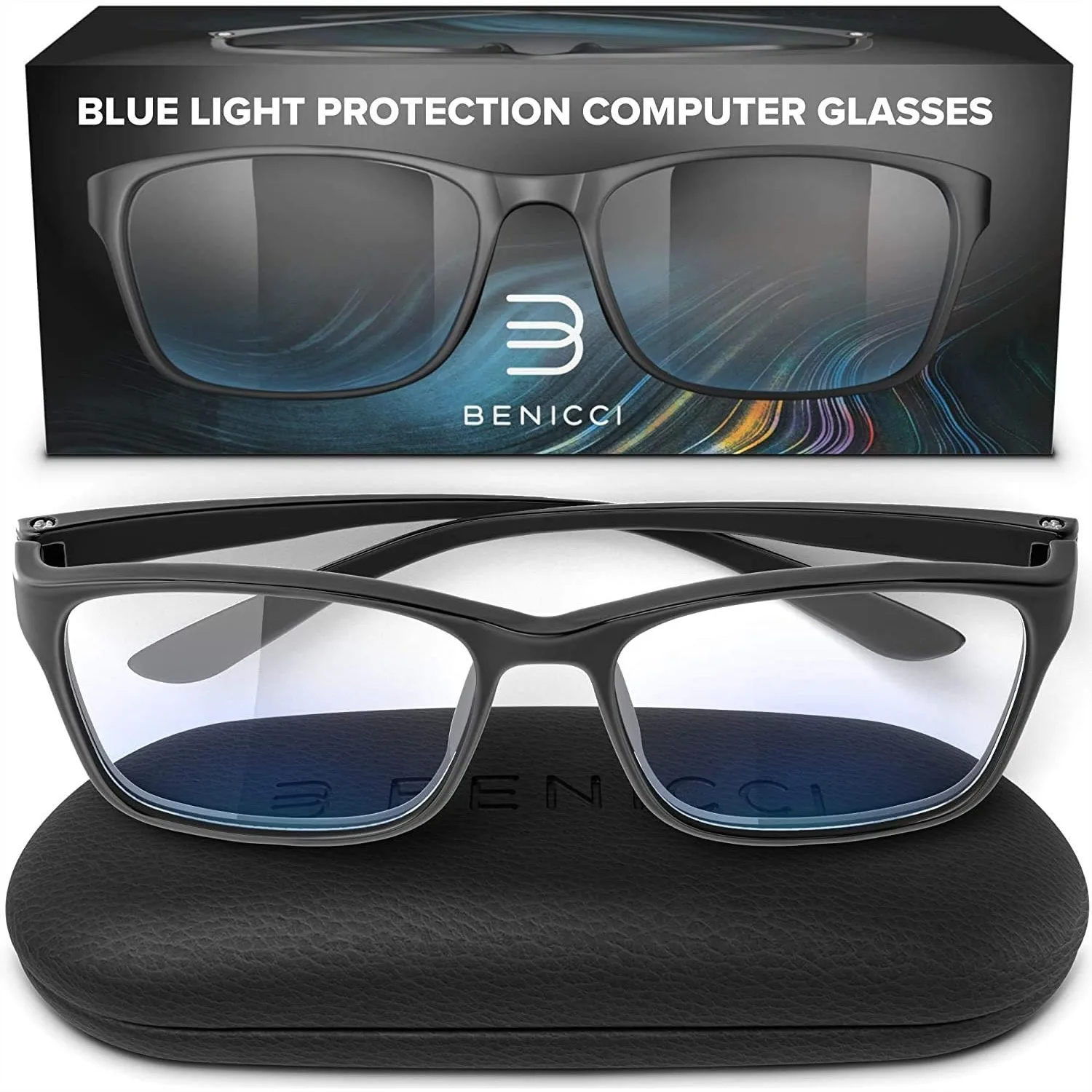 Blue Light Blocking Glasses for Women Men Reduce Eye Strain Headache Computer Phone Use with Case
Blue Light Blocking Glasses for Women Men Reduce Eye Strain Headache Computer Phone Use with Case