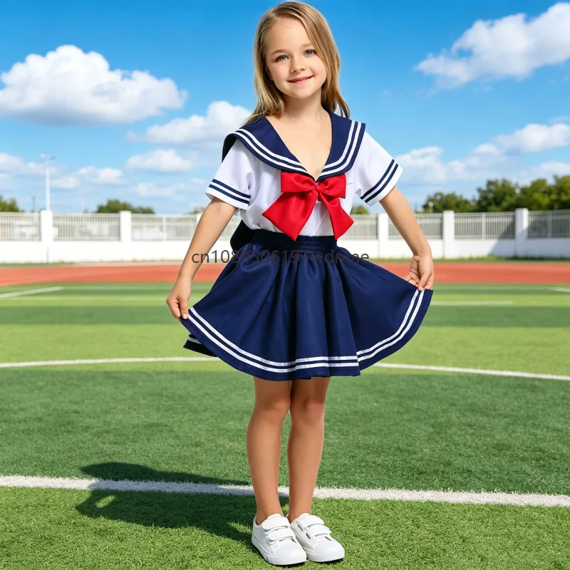 Fille Sailor Cosplay Bowknot Dress Hoilday Party Anime Role Uniform Cute Navy Outfit Ball Stage Performance Costumes
Fille Sailor Cosplay Bowknot Dress Hoilday Party Anime Role Uniform Cute Navy Outfit Ball Stage Performance Costumes