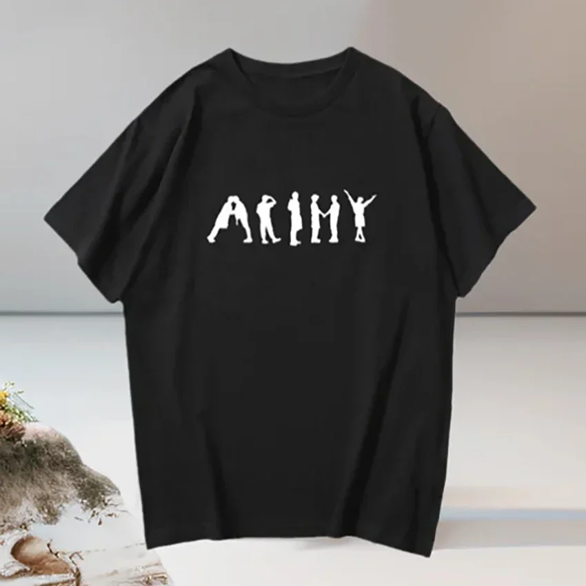 Women K Pop Funny Print T shirt Girl Summer O Neck Casual Black White Tops Tee Female Y2K Harajuku 90s Clothes
Women K Pop Funny Print T shirt Girl Summer O Neck Casual Black White Tops Tee Female Y2K Harajuku 90s Clothes