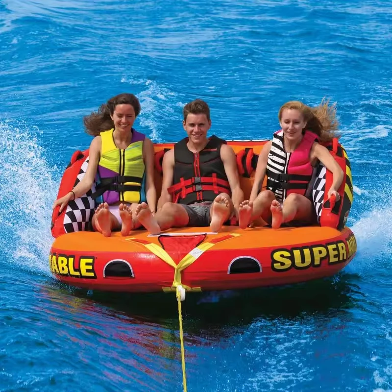 2-3 Person Factory Towable Inflatable Water Ski Sports Rope Tube Power Water Sport Board for Resort Inflatable Flying Boat
2-3 Person Factory Towable Inflatable Water Ski Sports Rope Tube Power Water Sport Board for Resort Inflatable Flying Boat