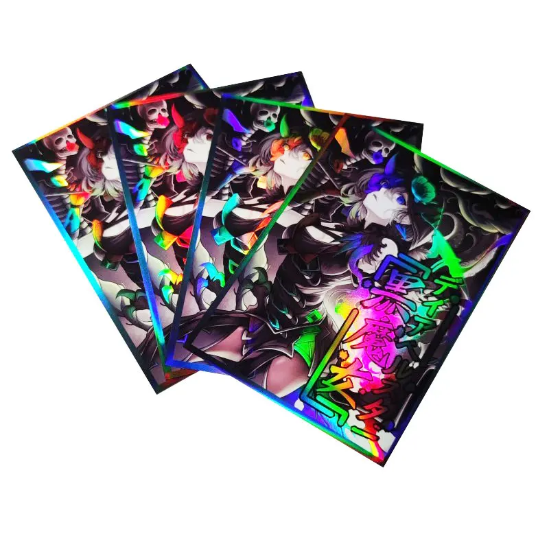 50 PCS Holographic Anime Card Sleeves 63mm x 90mm Top Loading Inner Trading Card Sleeves for YGO Japanese Size Card Protector
50 PCS Holographic Anime Card Sleeves 63mm x 90mm Top Loading Inner Trading Card Sleeves for YGO Japanese Size Card Protector