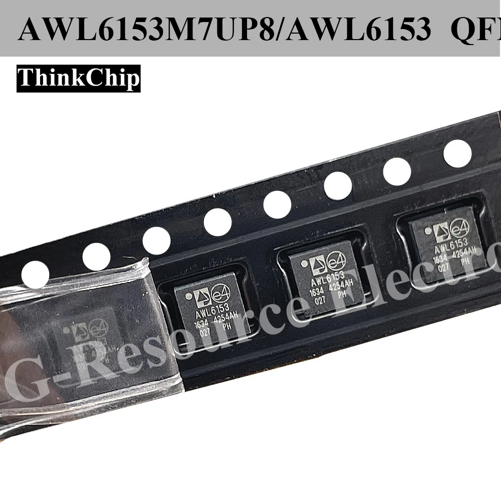 (10 pcs) AWL6153M7UP8 (Marking AWL6153) QFN 2.4GHz WLAN Front-End Module (FEM)
(10 pcs) AWL6153M7UP8 (Marking AWL6153) QFN 2.4GHz WLAN Front-End Module (FEM)