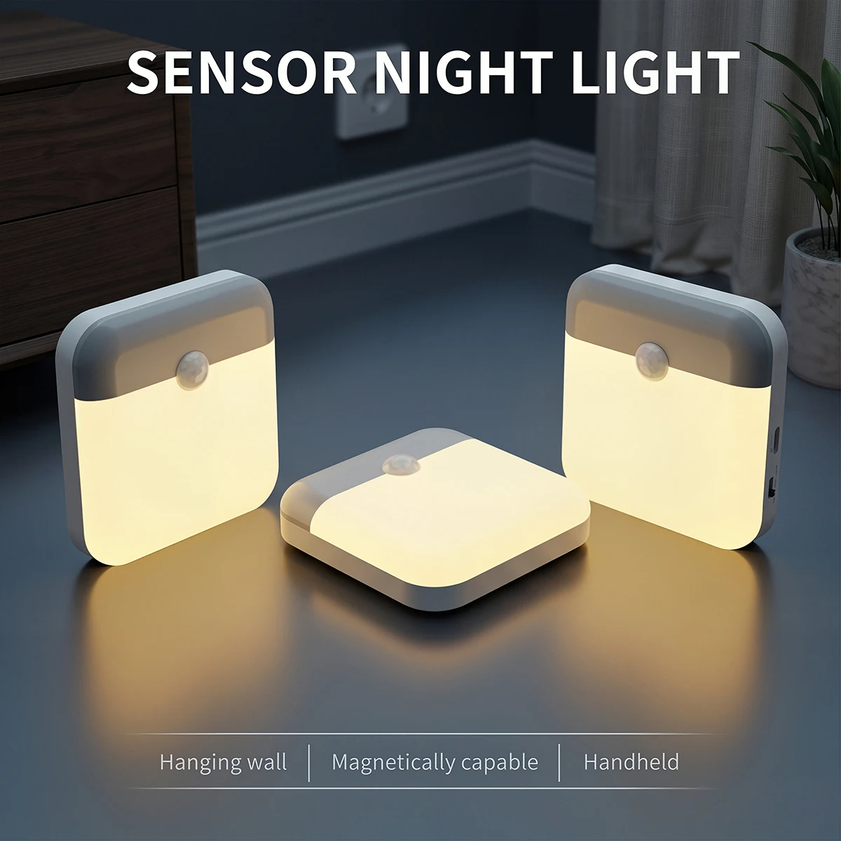 LED Night Light Motion Sensor Light USB Rechargeable Human Inductor Light for Bedroom Stairs Hallway Cabinet Lighting Wall Lamp
LED Night Light Motion Sensor Light USB Rechargeable Human Inductor Light for Bedroom Stairs Hallway Cabinet Lighting Wall Lamp