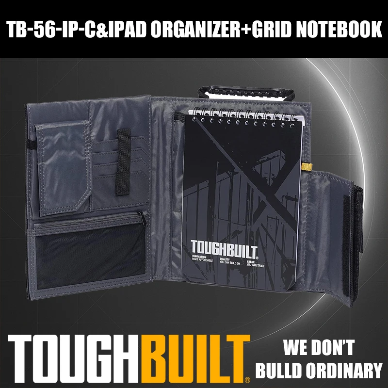 TOUGHBUILT TB-56-IP-C Органайзер для iPad + сетка для ноутбука Портативная рабочая сумка для планшета Износостойкая и водонепроницаемая сумка 
TOUGHBUILT TB-56-IP-C Органайзер для iPad + сетка для ноутбука Портативная рабочая сумка для планшета Износостойкая и водонепроницаемая сумка