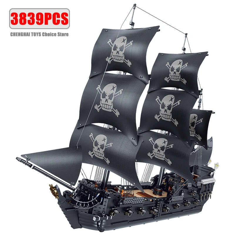 3839PCS Black Pearl Pirate Ship Building Blocks Storm Ghost Ship Model Assembly Brick Toys Desktop Decoration Kids Holiday Gifts
3839PCS Black Pearl Pirate Ship Building Blocks Storm Ghost Ship Model Assembly Brick Toys Desktop Decoration Kids Holiday Gifts