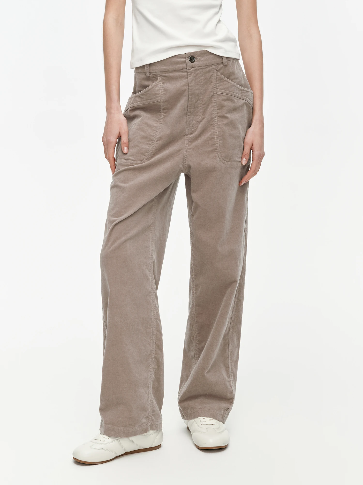 HuaJiYan Cotton Ammonia Blend Fleece Women's Wide Leg Straight Cut Casual Pants Four Way Stretch Spring Seasonal Wear
HuaJiYan Cotton Ammonia Blend Fleece Women's Wide Leg Straight Cut Casual Pants Four Way Stretch Spring Seasonal Wear