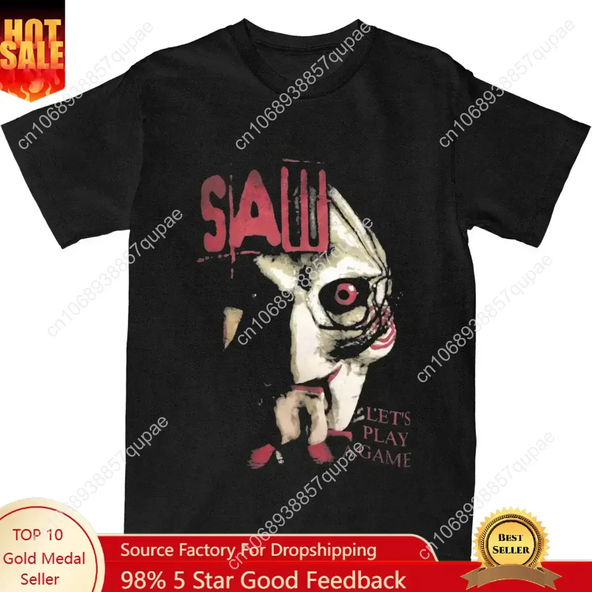 Men Women Saw X Horror Movie Lets Play A Game T-Shirts Accessories Humor Cotton T Shirts Tee Clothing Classic
Men Women Saw X Horror Movie Lets Play A Game T-Shirts Accessories Humor Cotton T Shirts Tee Clothing Classic