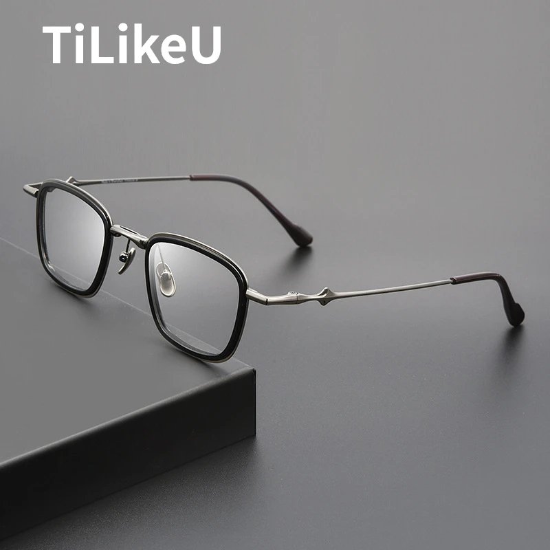 2025 New Luxury Pure Titanium Prescription Eyeglasses Frame 47mm Small Frame Square Myopia Glasses Men Retro Glasses Spectacle
2025 New Luxury Pure Titanium Prescription Eyeglasses Frame 47mm Small Frame Square Myopia Glasses Men Retro Glasses Spectacle
