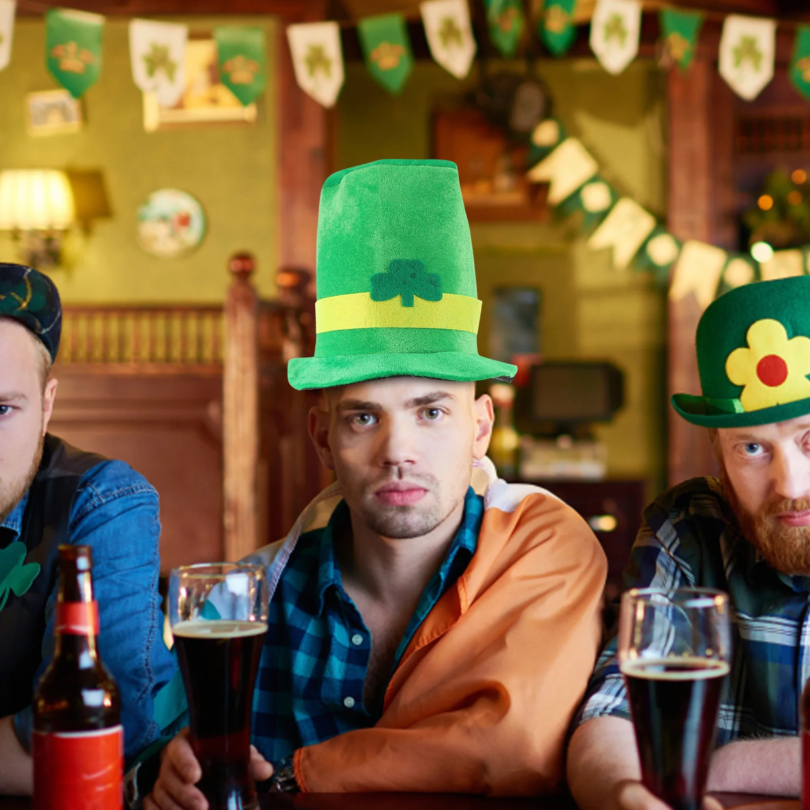 Green Top Hat Holiday Costume Props Irish Hats for Men Boy Accessories Child Shamrock Men's
Green Top Hat Holiday Costume Props Irish Hats for Men Boy Accessories Child Shamrock Men's
