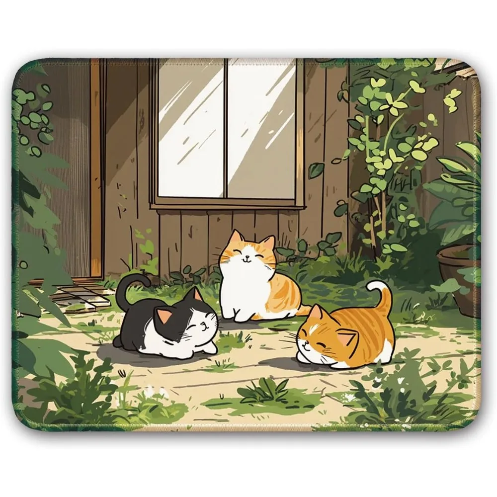 Small mouse pad with cat pattern, non slip rubber base, portable office desktop pads, computer laptop, PC accessories
Small mouse pad with cat pattern, non slip rubber base, portable office desktop pads, computer laptop, PC accessories
