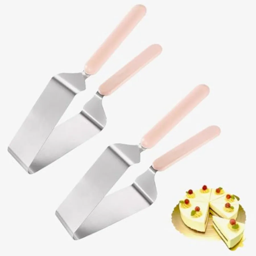 Stainless Steel Cake Cutter for Wedding, Birthday, Baking - Heavy-Duty Rust-Proof Blade with Double Non-Slip Ergonomic Handle,
Stainless Steel Cake Cutter for Wedding, Birthday, Baking - Heavy-Duty Rust-Proof Blade with Double Non-Slip Ergonomic Handle,
