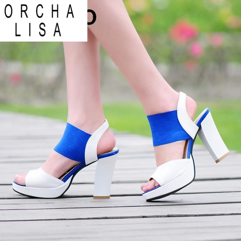 ORCHA LISA 2025 Fashion Women Sandals Peep Toe Chunky Heels 9.5cm Platform 2cm Back Strap Mixed Color Large Size 44 45 46 31 32
ORCHA LISA 2025 Fashion Women Sandals Peep Toe Chunky Heels 9.5cm Platform 2cm Back Strap Mixed Color Large Size 44 45 46 31 32