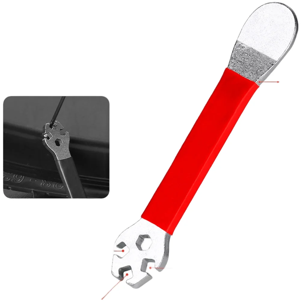 Ключ для ремонта стальных колес, ключ для домашнего обслуживания велосипедов, многоразмерные отверстия для прорезей, конструкция из закаленной стали
Ключ для ремонта стальных колес, ключ для домашнего обслуживания велосипедов, многоразмерные отверстия для прорезей, конструкция из закаленной стали