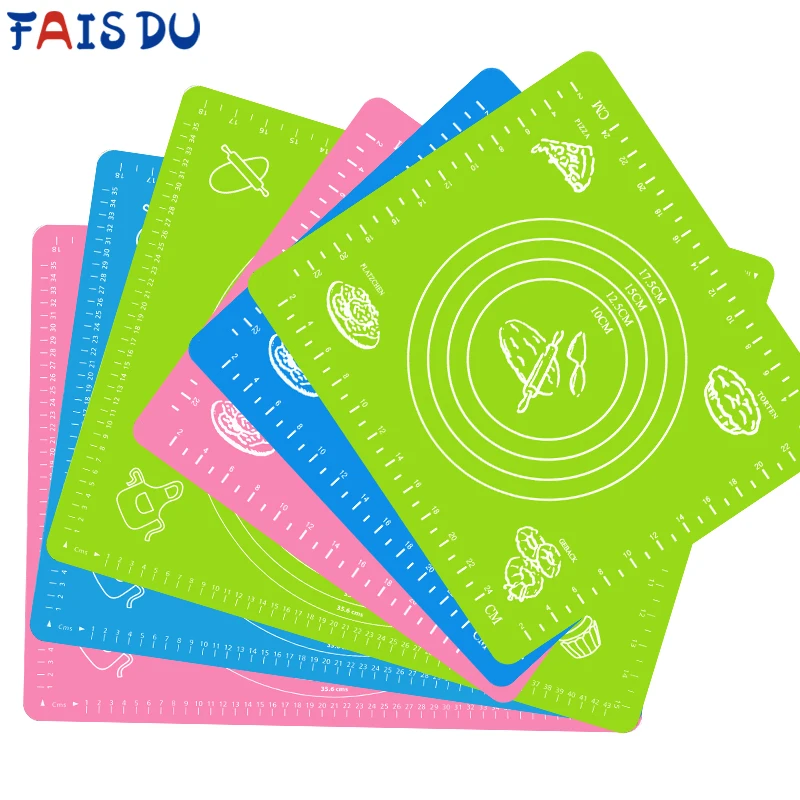 FAIS DU Silicone Baking Mats Non-stick Kneading Pad Kitchen Accessories Sheet Dough Mat Pastry Rolling Mat for Kitchen Gadgets
FAIS DU Silicone Baking Mats Non-stick Kneading Pad Kitchen Accessories Sheet Dough Mat Pastry Rolling Mat for Kitchen Gadgets