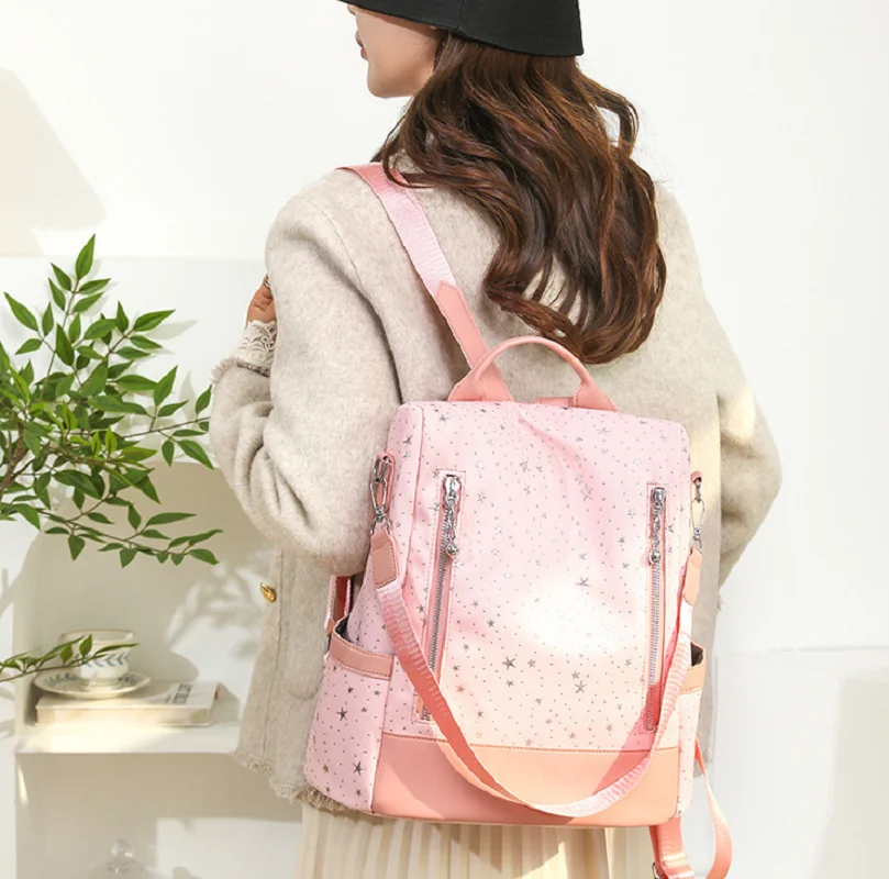 New Women's Korean Fashion Nylon Anti Theft Travel Backpacks Large Capacity Notebook School Bag Shoulder Bags Messenger Bag
New Women's Korean Fashion Nylon Anti Theft Travel Backpacks Large Capacity Notebook School Bag Shoulder Bags Messenger Bag