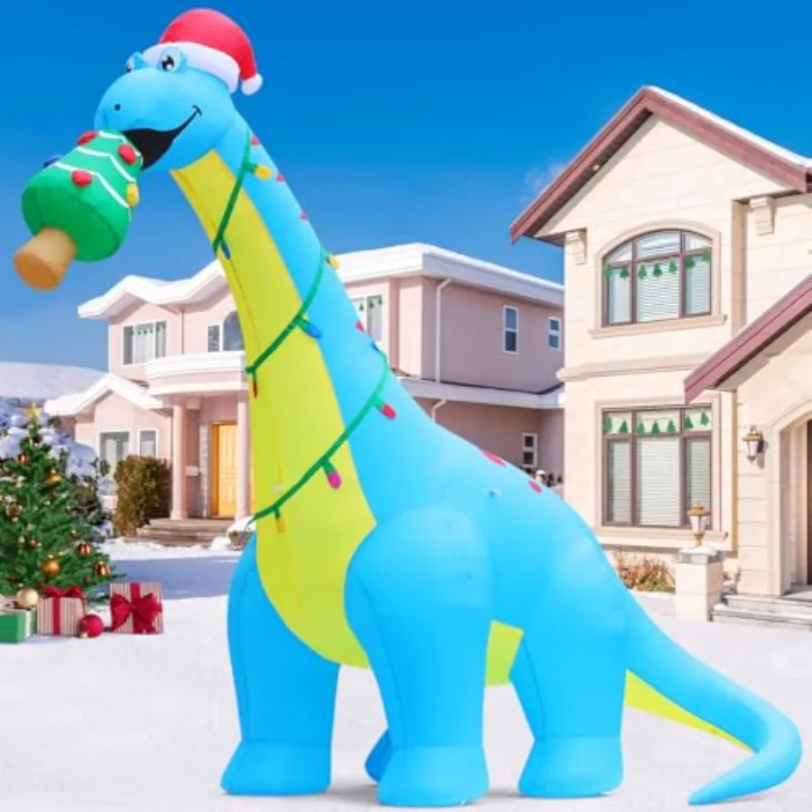 10ft Christmas Inflatables Outdoor Decorations Blow Up Dinosaur Christmas Tree Inflatable with Built-in LEDs for Christmas Indo
10ft Christmas Inflatables Outdoor Decorations Blow Up Dinosaur Christmas Tree Inflatable with Built-in LEDs for Christmas Indo