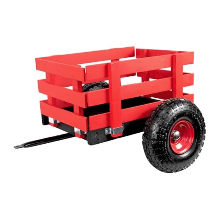 Tricycle Trailer in Classic Red Easy Attachment Durable Design Inflatable Tires 44 lbs Weight Capacity Perfect for Hauling Toys
Tricycle Trailer in Classic Red Easy Attachment Durable Design Inflatable Tires 44 lbs Weight Capacity Perfect for Hauling Toys
