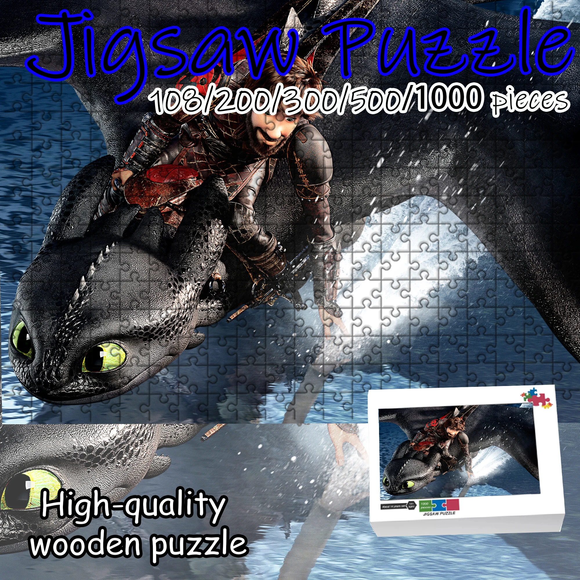 Пазл Dragon Master 108/200/300/500/1000 элементов, подарок для снятия стресса для взрослых фанатов, высокое качество
Пазл Dragon Master 108/200/300/500/1000 элементов, подарок для снятия стресса для взрослых фанатов, высокое качество