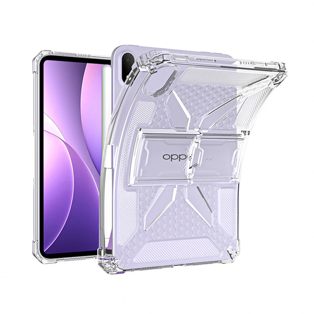 Shockproof TPU Clear Case for OPPO Pad4/5 Pro OnePlus Pad2 Pro 13.2" 2026 with Foldable Kickstand Transparent Protective Cover
Shockproof TPU Clear Case for OPPO Pad4/5 Pro OnePlus Pad2 Pro 13.2" 2026 with Foldable Kickstand Transparent Protective Cover