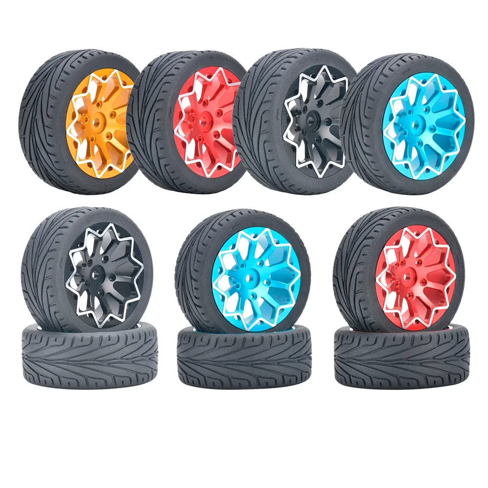 Rubber Skin Metal Wheel Hub 4PCS Tires 12mm Adapter for 1/10 RC Model Touring Car Drift Vehicle MST SNRC R3-CR
Rubber Skin Metal Wheel Hub 4PCS Tires 12mm Adapter for 1/10 RC Model Touring Car Drift Vehicle MST SNRC R3-CR