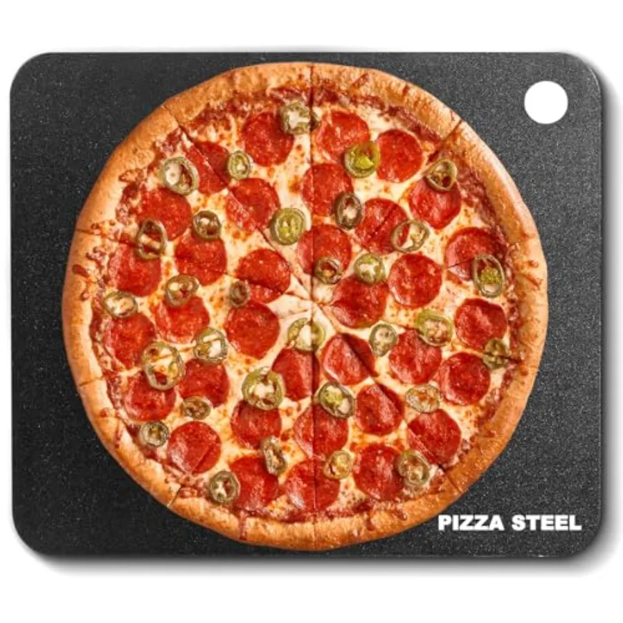 Pizza Steel Sheet for Oven BBQ and Grill - 16 x 14 inch Non-Stick Metal Baking Sheet with High Performance Conductive Grilling S
Pizza Steel Sheet for Oven BBQ and Grill - 16 x 14 inch Non-Stick Metal Baking Sheet with High Performance Conductive Grilling S