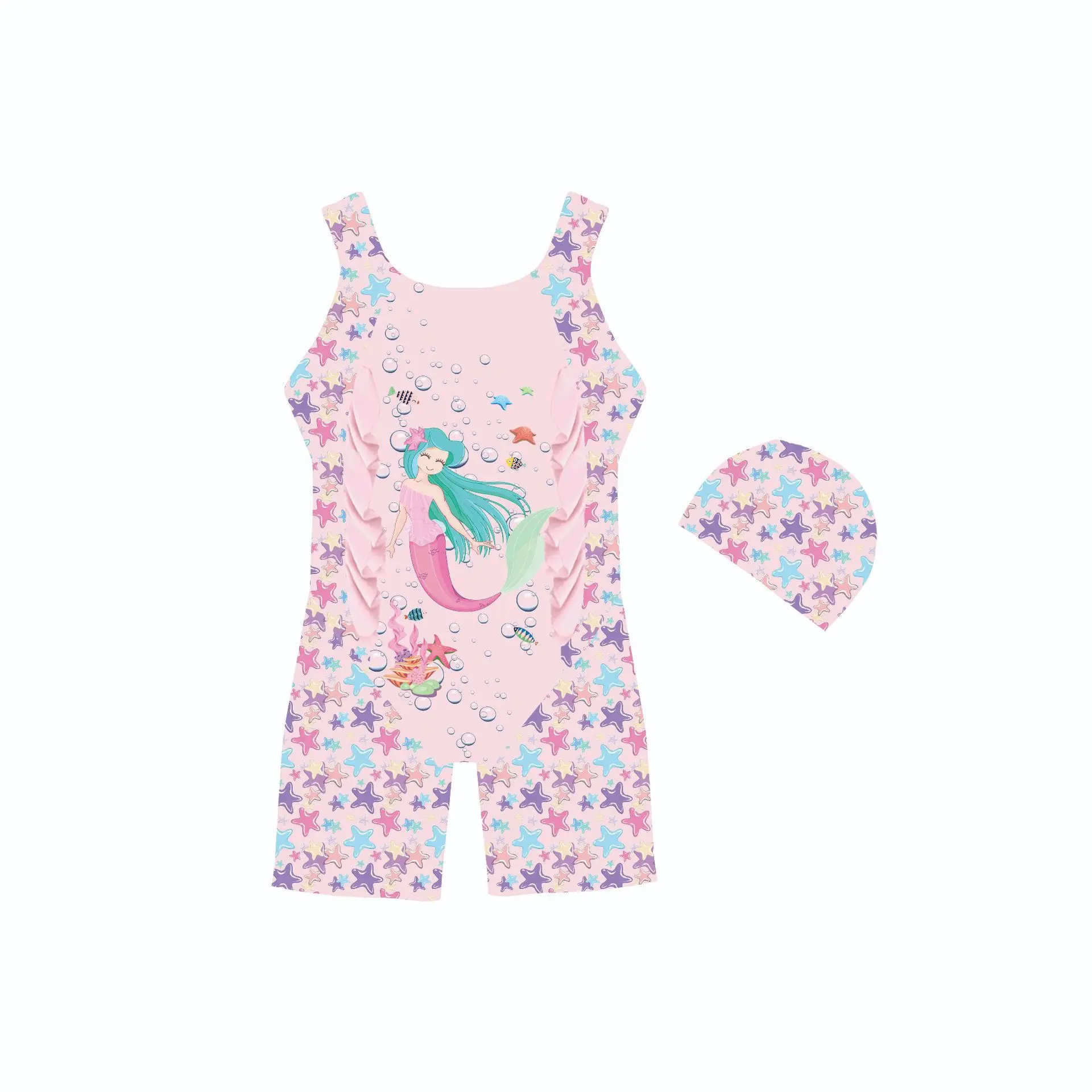 2025 New Girls Mermaid Swimsuits, Ruffle Trim Anti-Pilling Swimwear, Soft Durable Fabric for Beach Pool Play
2025 New Girls Mermaid Swimsuits, Ruffle Trim Anti-Pilling Swimwear, Soft Durable Fabric for Beach Pool Play