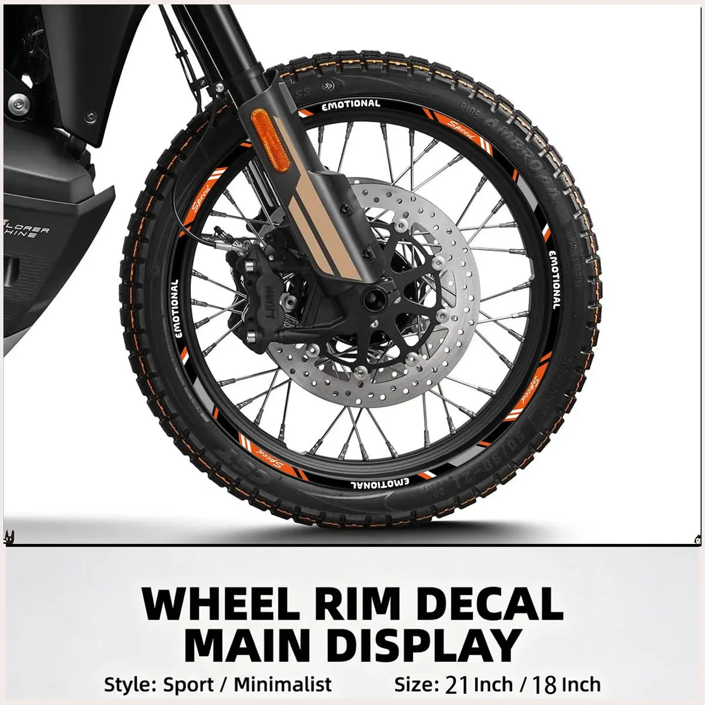 21inch/18inch Reflective Rim Sticker For GR7 250 Sharmax Power250 Progasi Smart250 Kews K16 NB300 Motorcycle Wheel Decal
21inch/18inch Reflective Rim Sticker For GR7 250 Sharmax Power250 Progasi Smart250 Kews K16 NB300 Motorcycle Wheel Decal