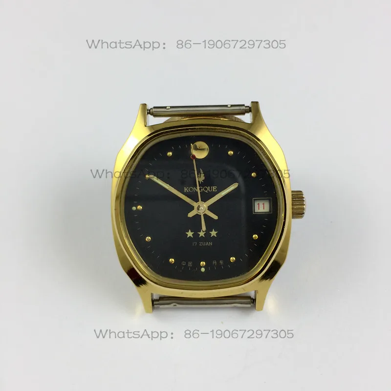 produced Peacock brand single calendar yellow shell black surface manual mechanical watch diameter 34 mm free strap
produced Peacock brand single calendar yellow shell black surface manual mechanical watch diameter 34 mm free strap