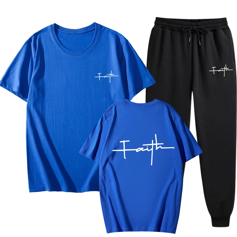 2025 New Arrival Mens Short Sleeved Sports Wear High Quality Pure T-shirt and Jogging Pants High Male Daily Casual Suit
2025 New Arrival Mens Short Sleeved Sports Wear High Quality Pure T-shirt and Jogging Pants High Male Daily Casual Suit