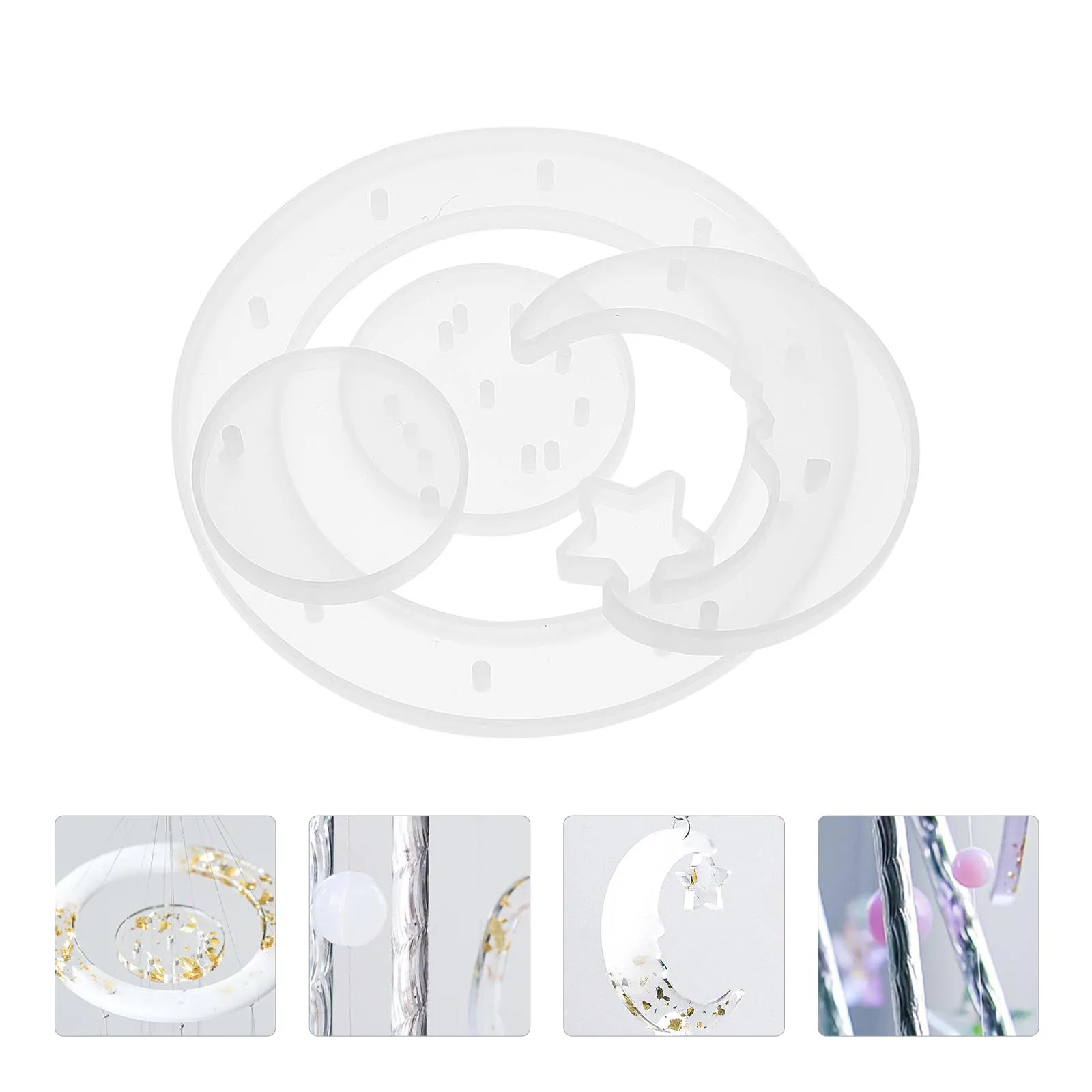 1 set 1 Set Star Moon Mold Diy Epoxy Wind Chime Handmade Craft Pendant Silicone Hanging Ornament Making Kit Jewelry Accessories
1 set 1 Set Star Moon Mold Diy Epoxy Wind Chime Handmade Craft Pendant Silicone Hanging Ornament Making Kit Jewelry Accessories