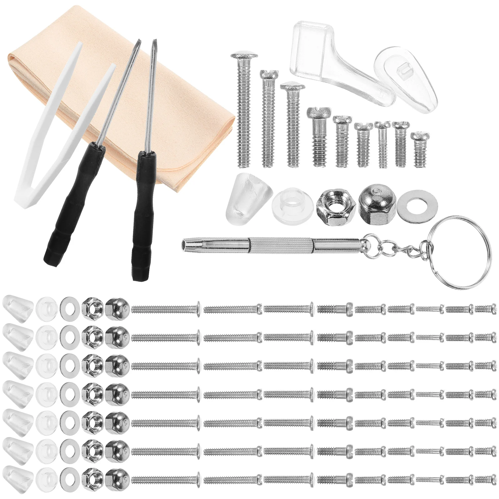 1 set Eyeglass Nose Pads Repair Kit Glasses Screws Tiny Sunglass Hardware Fixing Tools Screwdriver Set Eyewear Accessories
1 set Eyeglass Nose Pads Repair Kit Glasses Screws Tiny Sunglass Hardware Fixing Tools Screwdriver Set Eyewear Accessories