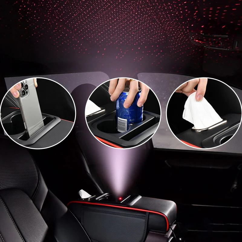 Car Armrest Storage Box 4-In-1 Armrest Box Booster Pad Organizer With Starry-Sky Led & Cup Holder And Multi-Function Car Tissue
Car Armrest Storage Box 4-In-1 Armrest Box Booster Pad Organizer With Starry-Sky Led & Cup Holder And Multi-Function Car Tissue