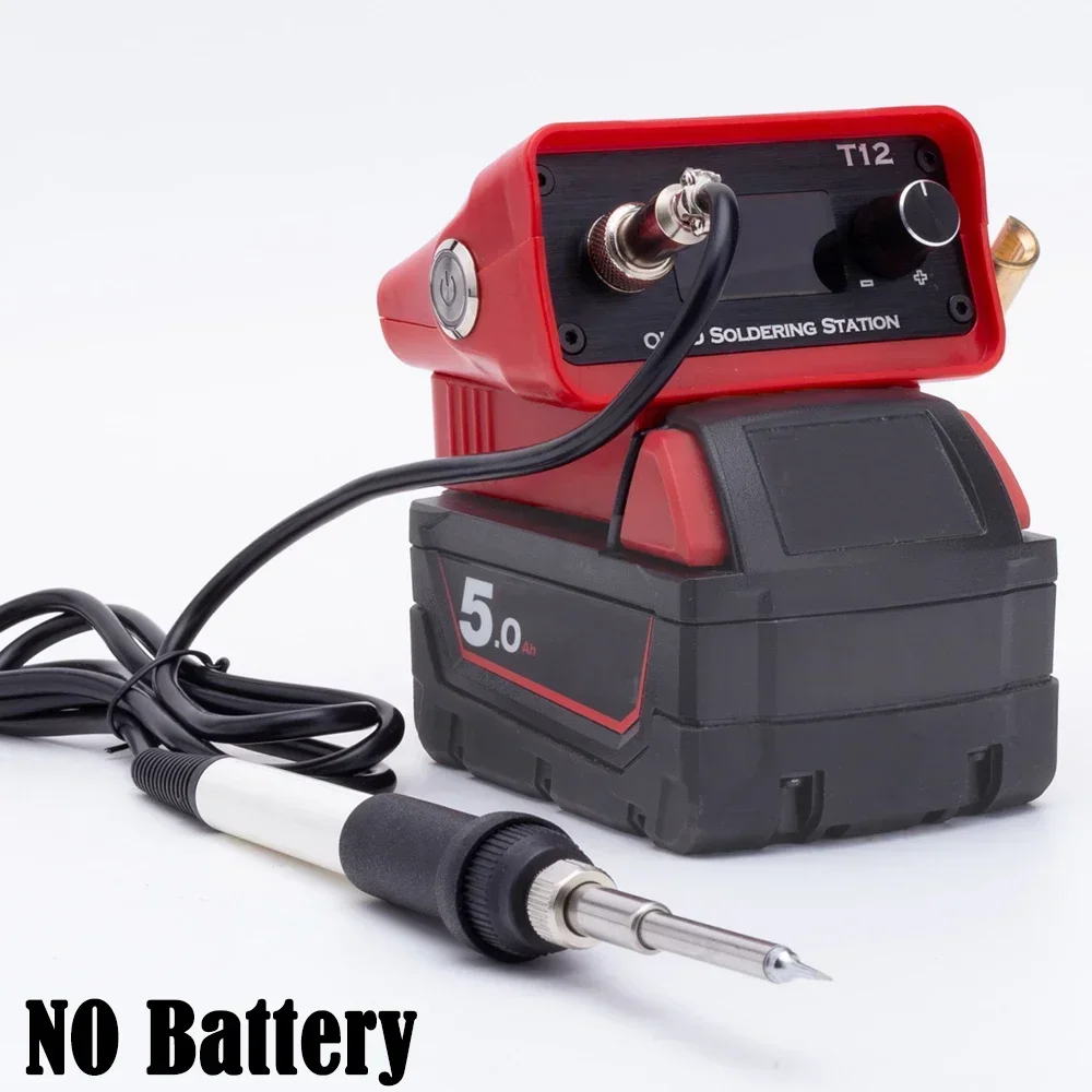 Cordless OLED T12 Soldering Iron Station For Milwaukee 18V Lithium Battery Soldering Station Iron DIY (Battery Not Included)
Cordless OLED T12 Soldering Iron Station For Milwaukee 18V Lithium Battery Soldering Station Iron DIY (Battery Not Included)