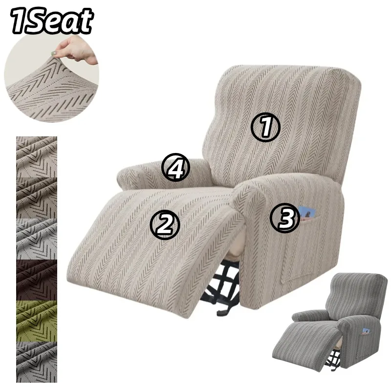 4PCS Herringbone Style Stretchable Recliner Slipcover with Side Pocket Dust-proof Removable Armchair Sofa Cover for Living Room
4PCS Herringbone Style Stretchable Recliner Slipcover with Side Pocket Dust-proof Removable Armchair Sofa Cover for Living Room
