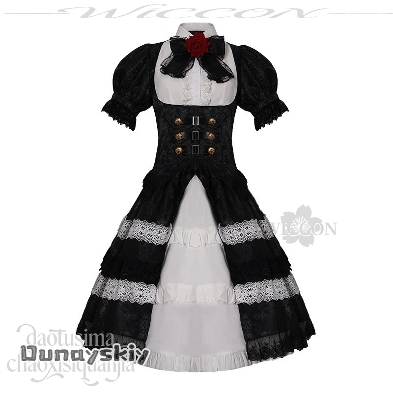 DATE Anime LIVE Cosplay Tokisaki Kurumi Nightmare Black White Dress Goth Lolita Kisekiya@ Black Wigs Jirai Kei Girls Halloween
DATE Anime LIVE Cosplay Tokisaki Kurumi Nightmare Black White Dress Goth Lolita Kisekiya@ Black Wigs Jirai Kei Girls Halloween