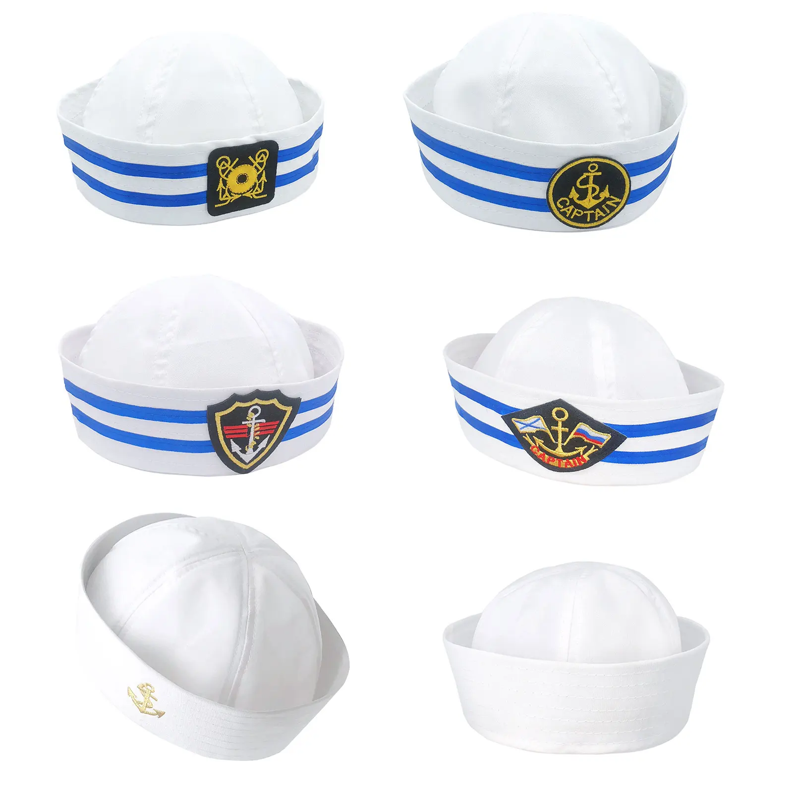 1pc Military Hats Sailor Cap White Captain Navy Marine Caps Army Hats for Women Men Child Fancy Cosplay Hat Accessories
1pc Military Hats Sailor Cap White Captain Navy Marine Caps Army Hats for Women Men Child Fancy Cosplay Hat Accessories
