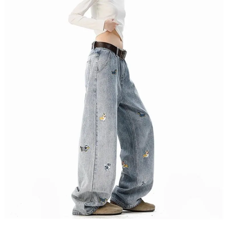 【Mirrordust】Винтажные мужские джинсы с вышивкой в американском стиле, свободные широкие универсальные брюки длиной до пола
【Mirrordust】Винтажные мужские джинсы с вышивкой в американском стиле, свободные широкие универсальные брюки длиной до пола