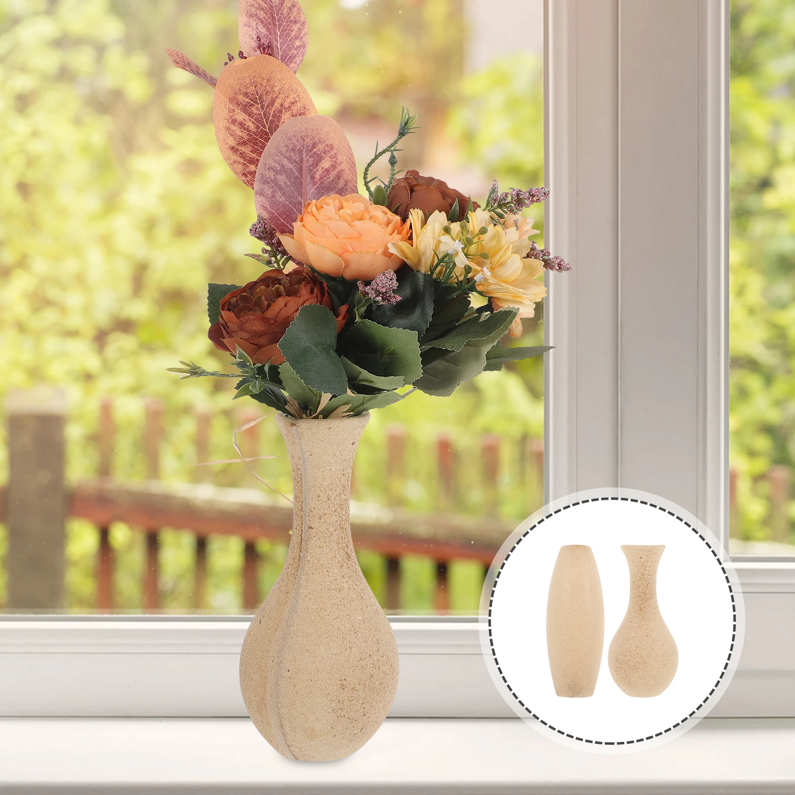 2 Pcs Wooden Vase Retro Decor Flower Jar Rustic Bottle Clay Desk Holder DIY Office Home Decor Artistic Craft Painting
2 Pcs Wooden Vase Retro Decor Flower Jar Rustic Bottle Clay Desk Holder DIY Office Home Decor Artistic Craft Painting