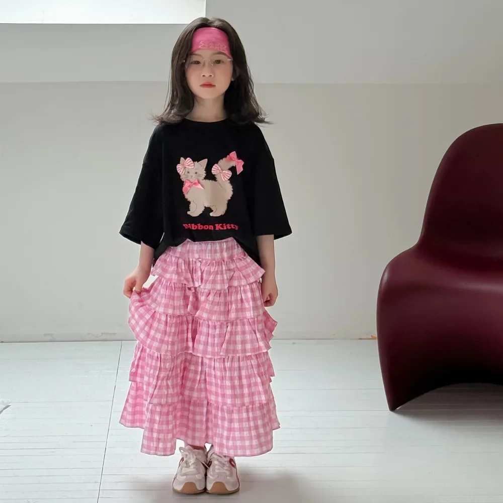 Girls Skirt 2025 Summer New Childrens Clothes Korean Style Girls Baby Plaid Patchwork Princess Skirt Casual Simple Daily
Girls Skirt 2025 Summer New Childrens Clothes Korean Style Girls Baby Plaid Patchwork Princess Skirt Casual Simple Daily