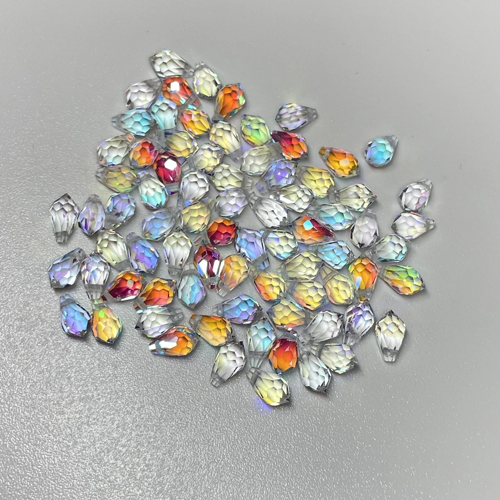 4x7mm Hight Quality Aurora Borealis Water Drop Beads With Hole Faceted Glass Gemstone
4x7mm Hight Quality Aurora Borealis Water Drop Beads With Hole Faceted Glass Gemstone