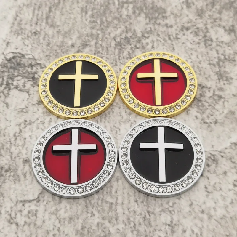 Shining 3D Metal Cross Diamond Decal, Luxury Round Car Sticker, Waterproof Round Strong Adhesive Auto Accessory, Easy To Install
Shining 3D Metal Cross Diamond Decal, Luxury Round Car Sticker, Waterproof Round Strong Adhesive Auto Accessory, Easy To Install