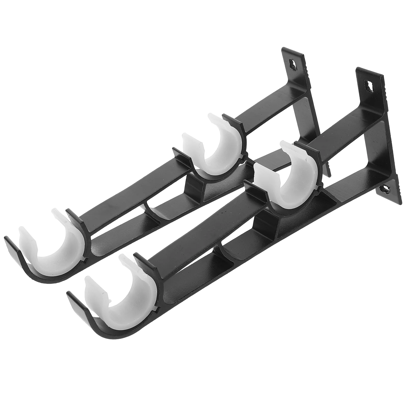 2 Pcs Curtain Rod Roman Pole Bracket Brackets for Wall Holder Holders Black Hanger
2 Pcs Curtain Rod Roman Pole Bracket Brackets for Wall Holder Holders Black Hanger