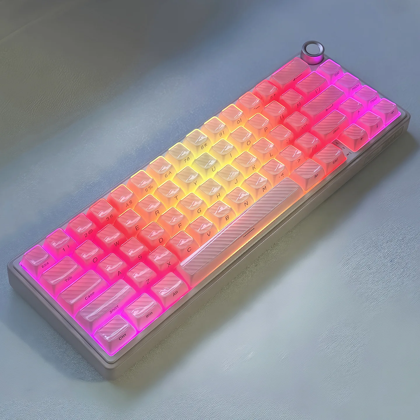 Pink Magic Wave ASA Profile Crystal Jelly Keycaps Clear Translucent Keyboard Keycaps for ANSI Layout MX Switches Gaming Keyboard 
Pink Magic Wave ASA Profile Crystal Jelly Keycaps Clear Translucent Keyboard Keycaps for ANSI Layout MX Switches Gaming Keyboard