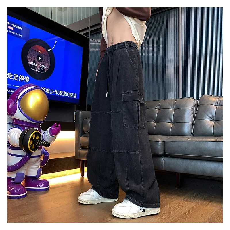 Multi-Pocket Washed Cargo Pants Men Women Y2K Vintage Streetwear Loose Oversized Straight Wide-Leg Jeans Dark Green/Purple
Multi-Pocket Washed Cargo Pants Men Women Y2K Vintage Streetwear Loose Oversized Straight Wide-Leg Jeans Dark Green/Purple