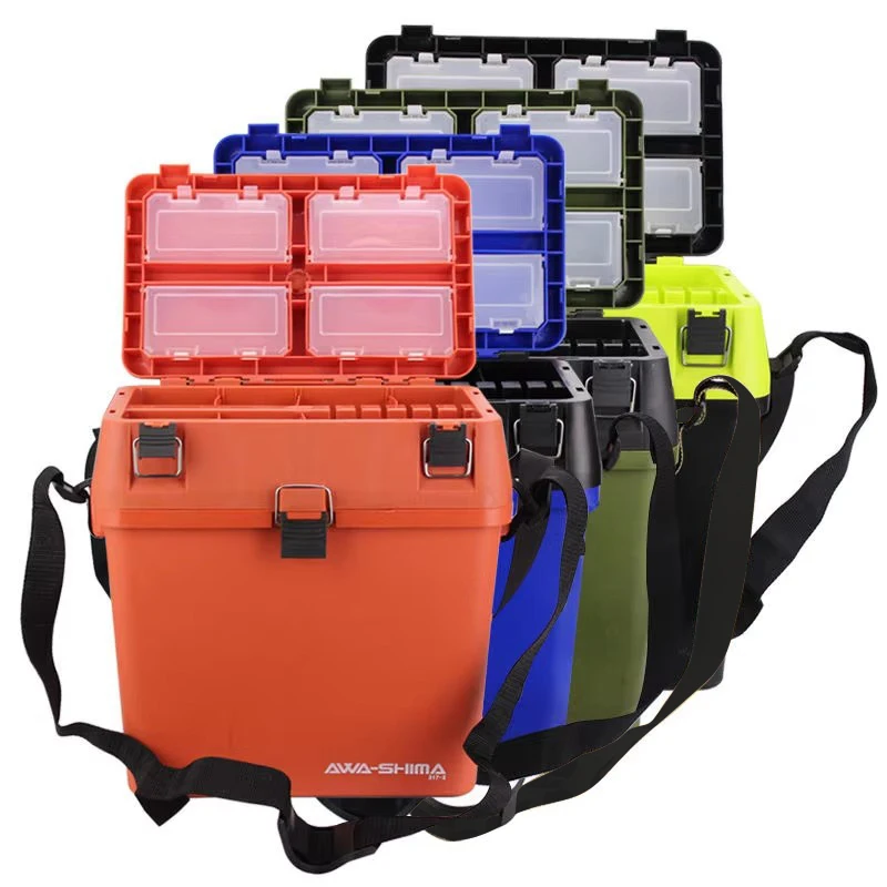 WEIHE Wholesale Portable Multi-function Set Large Capacity Double-sides Lure Tackle Box Fishing Bucket
WEIHE Wholesale Portable Multi-function Set Large Capacity Double-sides Lure Tackle Box Fishing Bucket
