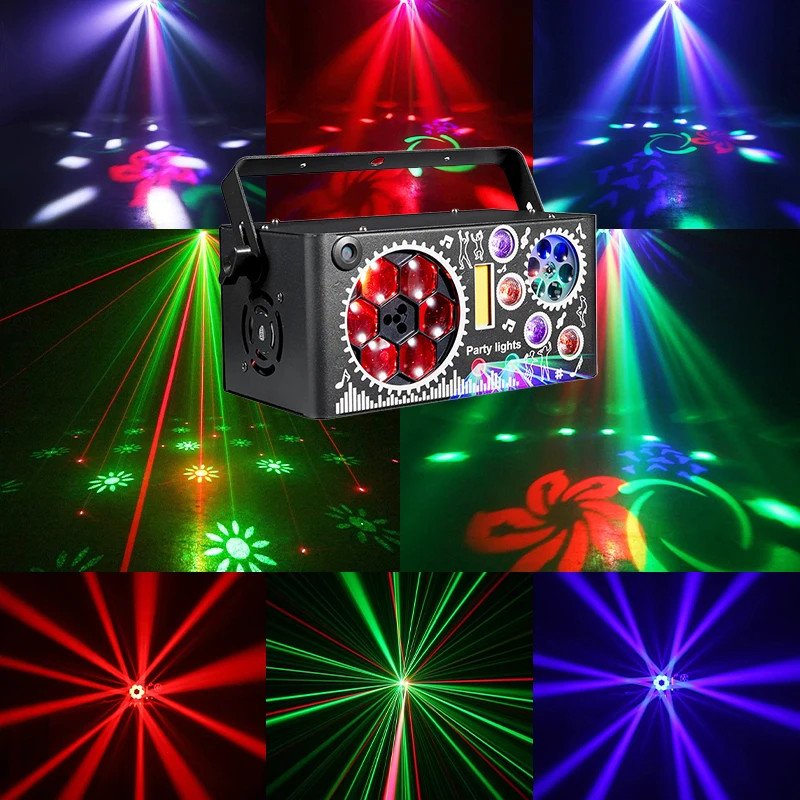 Светодиодный RGB-проектор для вечеринок, лазерный проектор с эффектами, активируемый звуком, автоматический циклический дискотечный светильник для дома, комнаты, дня рождения, свадьбы, клуба, бара
Светодиодный RGB-проектор для вечеринок, лазерный проектор с эффектами, активируемый звуком, автоматический циклический дискотечный светильник для дома, комнаты, дня рождения, свадьбы, клуба, бара